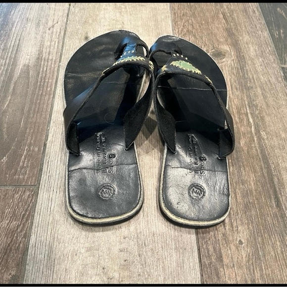 Kwame Baah Leather Toe Sandals, Size 9, Made in Ghana - Picture 3 of 5